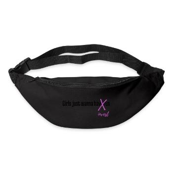Girls just wanna invest - Gürteltasche - Schwarz - Vorne
