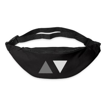 Dreiecke - Gürteltasche - Schwarz - Vorne