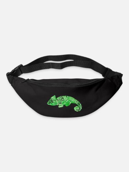 Chameleon im unverwechselbarem Design - Gürteltasche - Schwarz