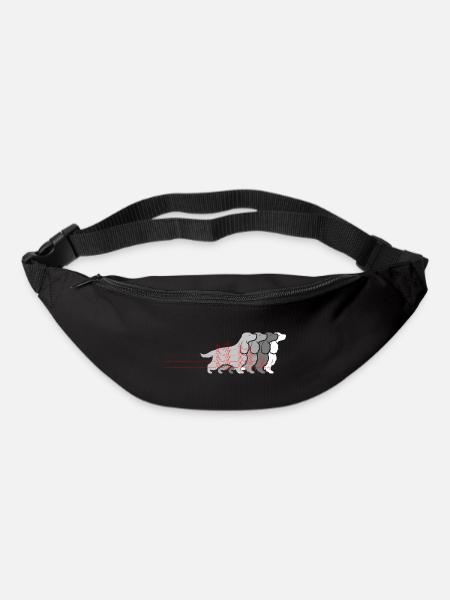 Cocker Spaniel Heartbeat Funny Dog Owners - Bum bag - black