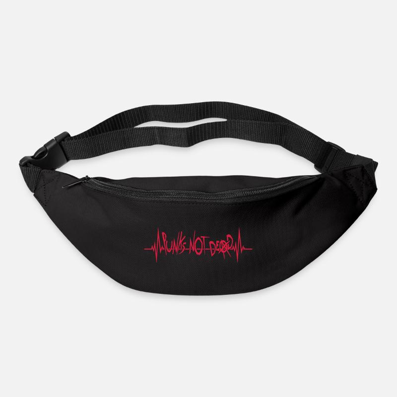 punks pas mort citation - Sac banane - noir