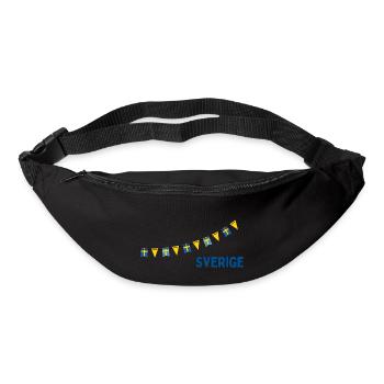 Sverige Schweden - Gürteltasche - Schwarz - Vorne
