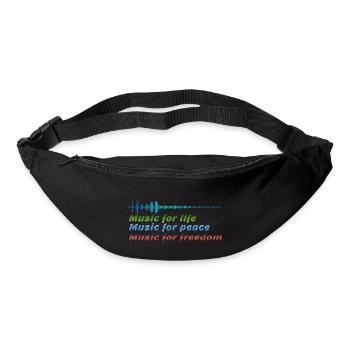 Music for Peace - Gürteltasche - Schwarz - Vorne