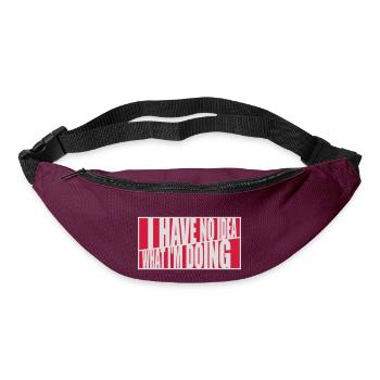 I Have No Idea - Bum bag - burgundy - Front