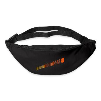 I dont care fact - Gürteltasche - Schwarz - Vorne