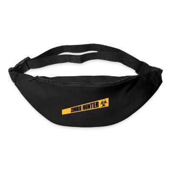zombie hunter Halloween quote - Bum bag - black - Front