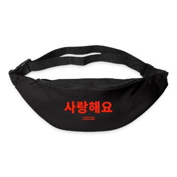 Learn Korean Learn Korean Speaking Korea Trip - Bum bag - black - Front