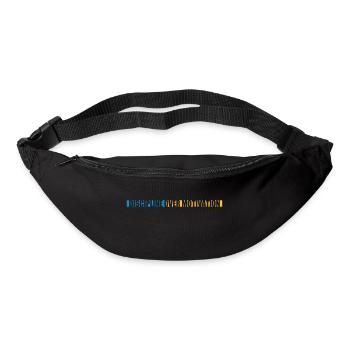Citation de discipline sur la motivation - Sac banane - noir - Devant