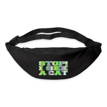 cats black cat hoodies and sweatshirts cool - Gürteltasche - Schwarz - Vorne