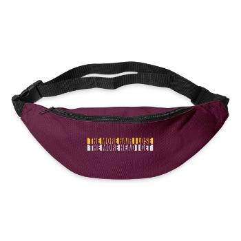 I get more head - Bum bag - burgundy - Front