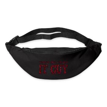 IT guy support geek computer computer geek technician - Bum bag - black - Front