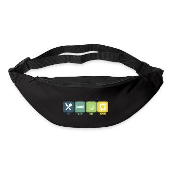 Golf Geschenk Witz Golfspieler Golfer - Gürteltasche - Schwarz - Vorne