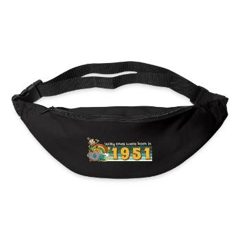 Lucky Ones Were Born in 1951 tee St. Patrick's - Bum bag - black - Front