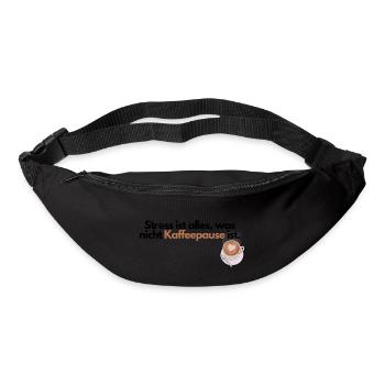 Kaffeeliebhaber - Gürteltasche - Schwarz - Vorne