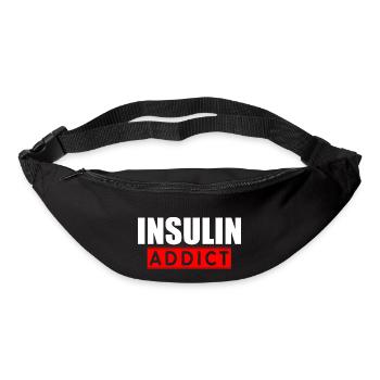 Insulin addict - Bum bag - black - Front