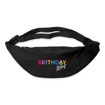 Fille d’anniversaire - Sac banane - noir - Devant