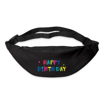 Herzlichen Glückwunsch zum Geburtstag Tippfehler - Gürteltasche - Schwarz - Vorne