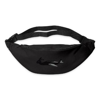 Bunny Air flying bunny spread VECTORGRAPHIC - Bum bag - black - Front