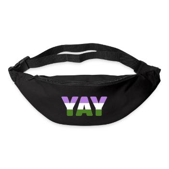 YAY Genderqueer - Sac banane - noir - Devant
