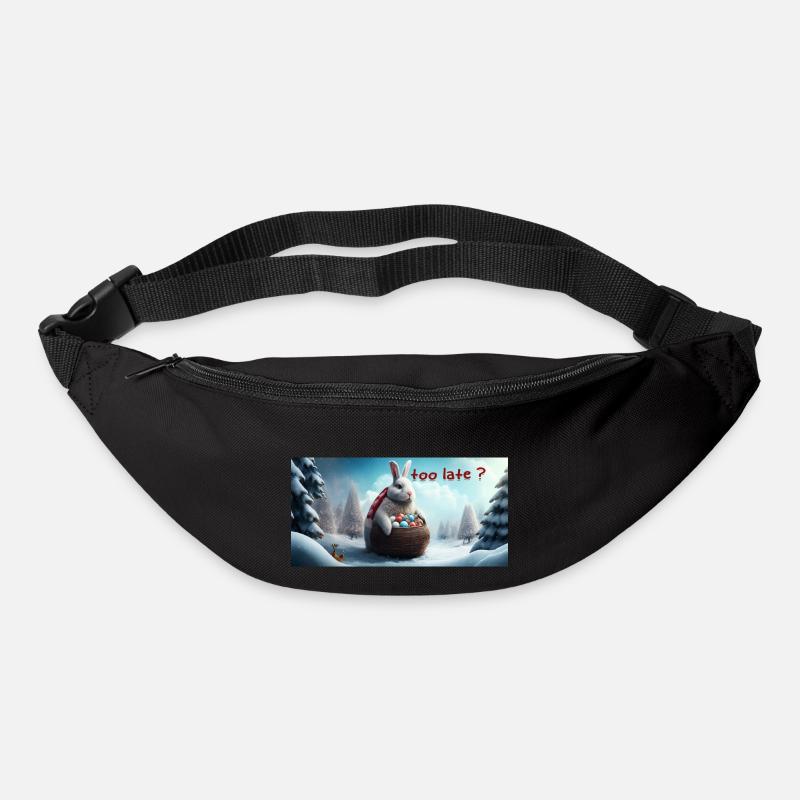 Osterhase zu spät? - Gürteltasche - Schwarz