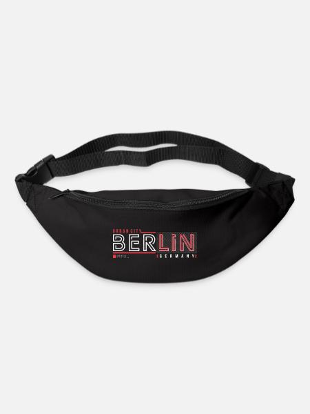 Berliner Urban City Style Fan Reise Streetwear - Gürteltasche - Schwarz