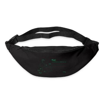 thc molecule - Bum bag - black - Front
