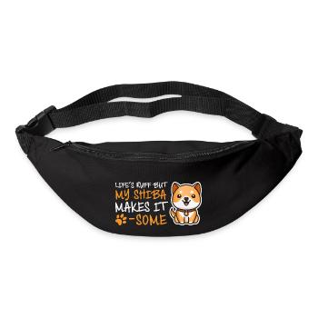 Süßes LIFE'S RUFF BUT MY SHIBA MAKES IT PAW SOME - Bum bag - black - Front