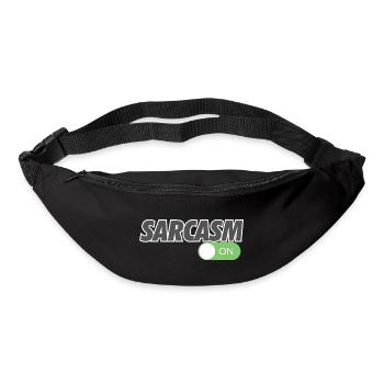 SARCASM ON - Gürteltasche - Schwarz - Vorne
