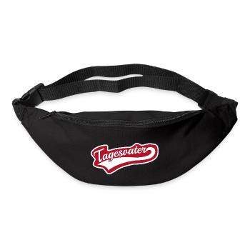 Tagesvater swoosh Schriftzug - Gürteltasche - Schwarz - Vorne