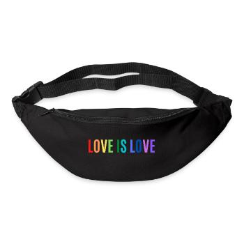 L’AMOUR EST L’AMOUR - Sac banane - noir - Devant