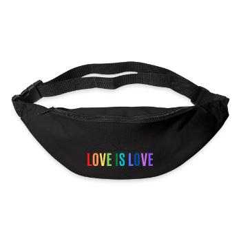 L’AMOUR EST L’AMOUR - Sac banane - noir - Devant