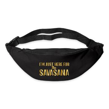 I m just here for the Savasana - Bum bag - black - Front