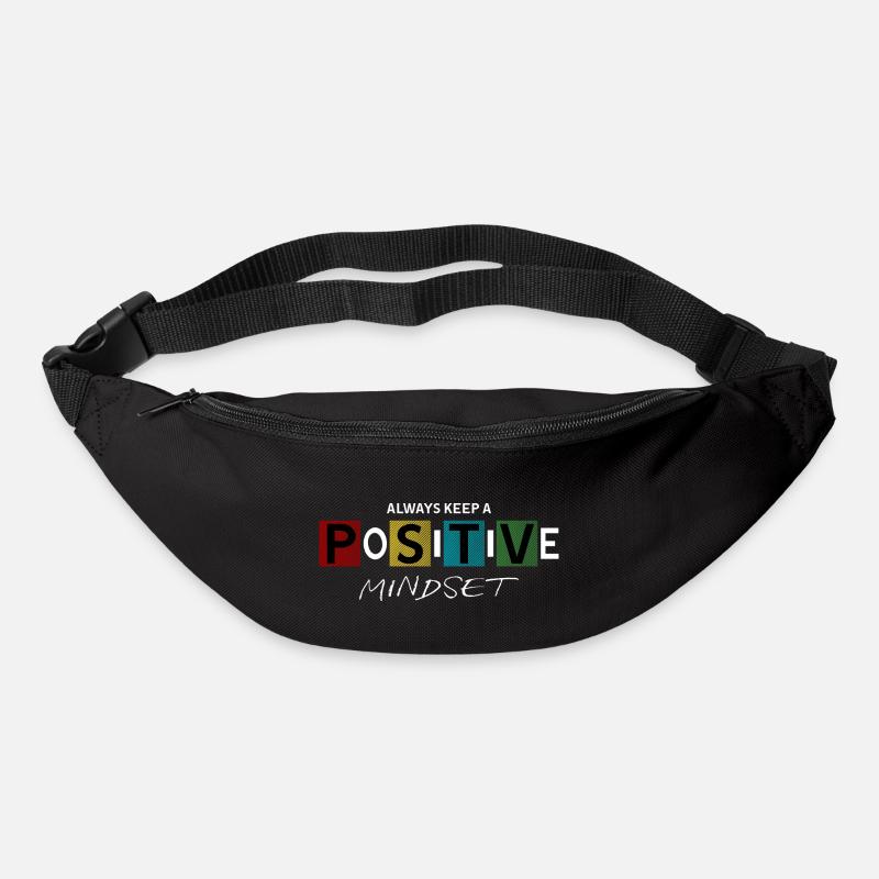 always keep a positive mindset Design - Bum bag - black