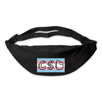 trans pride flag csd - Gürteltasche - Schwarz - Vorne