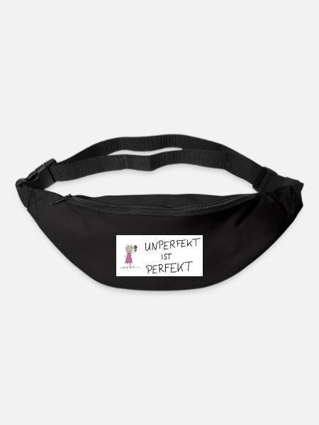 Unperfekt ist Perfekt - Gürteltasche - Schwarz