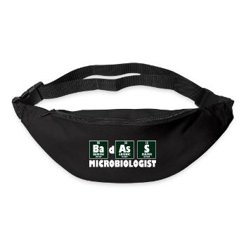 Drôle de microbiologiste badass de l’élément principal - Sac banane - noir - Devant