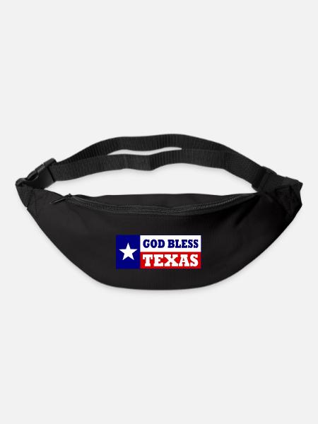 God bless texas - Gürteltasche - Schwarz