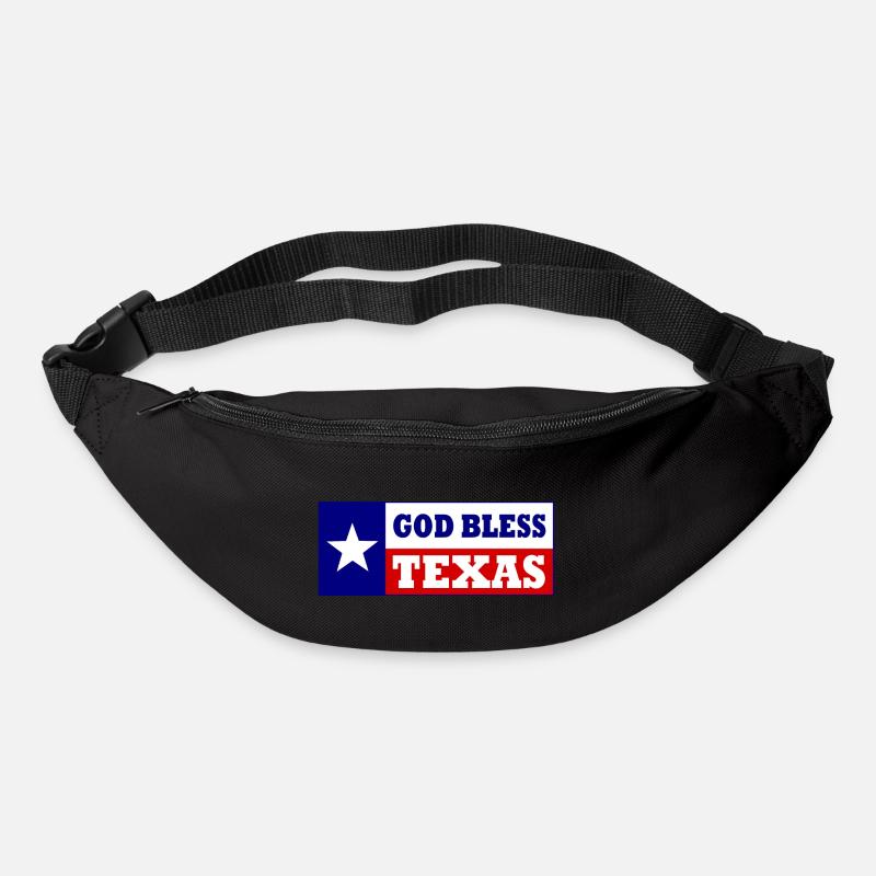 God bless texas - Gürteltasche - Schwarz