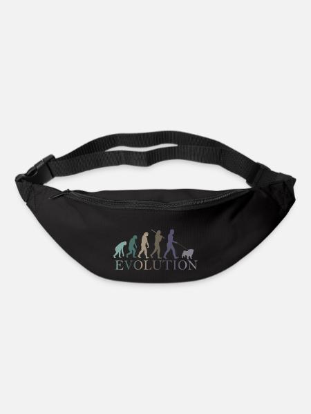 DIE EVOLUTION DES MOPSES - Gürteltasche - Schwarz