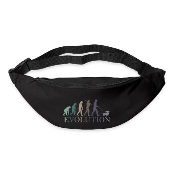 ÉVOLUTION DU TECKEL RÉTRO - Sac banane - noir - Devant