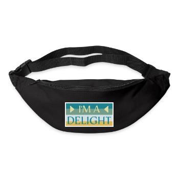 Funny I'm A Delight Sarcastic Delightful Humor Fun - Bum bag - black - Front