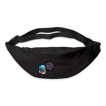 Je suis timbré mais je me soigne ! - Sac banane - noir - Devant