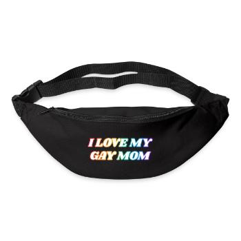 Ich liebe meine schwule Mutter - Gürteltasche - Schwarz - Vorne