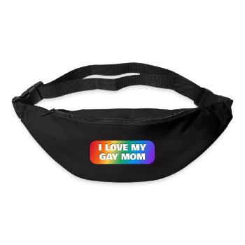 Ich liebe meine schwule Mutter - Gürteltasche - Schwarz - Vorne