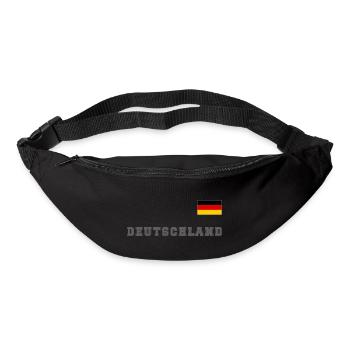 Germany jersey look with flag flag on chest - Bum bag - black - Front