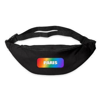 LGBT Paris France Gay Pride - Bum bag - black - Front