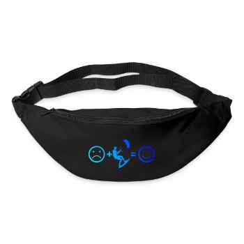Kitesurf Femmes Hommes Kiting Kitesurfeurs - Sac banane - noir - Devant