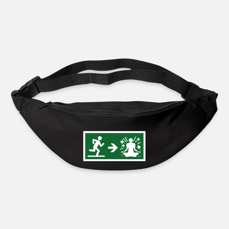 exit to meditate - Bum bag - black