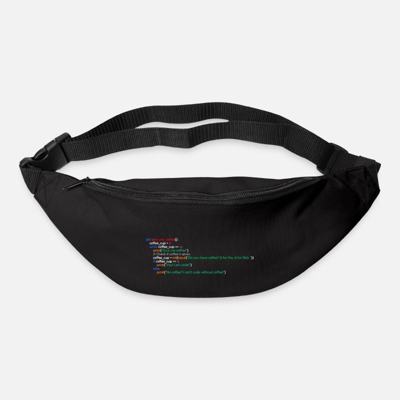 Kaffee, Programmierung, Lustig, Coffee - Gürteltasche - Schwarz