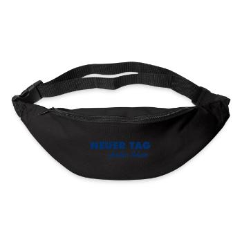 Neuer Tag - Gleicher Scheiss - Scheiß - Gürteltasche - Schwarz - Vorne